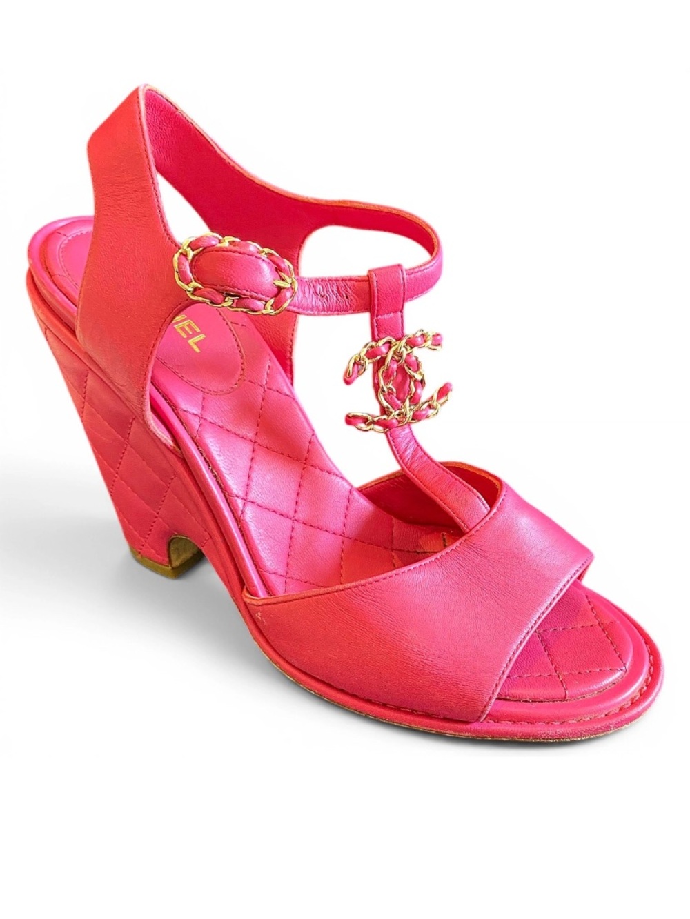🛍️Chanel Authentic Vintage Quilted Leather Wedge Sandals - My Favourite Shoes!